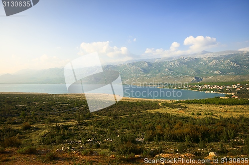 Image of High mountains in croatia seaside