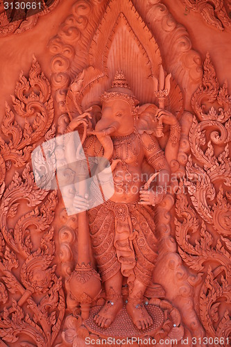 Image of The roof of a Buddhist temple 