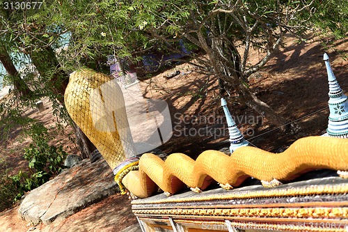 Image of The roof of a Buddhist temple 