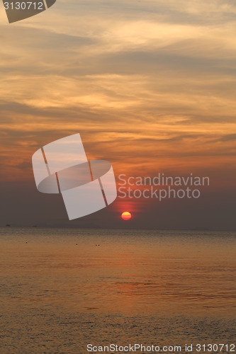Image of Sunset in the sea 