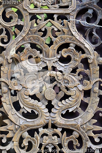 Image of Beautiful wooden lattice pattern 
