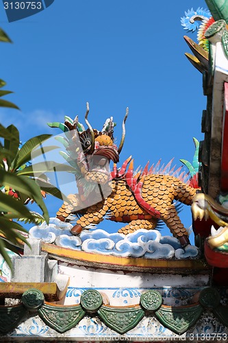 Image of Statue of Chinese dragons 