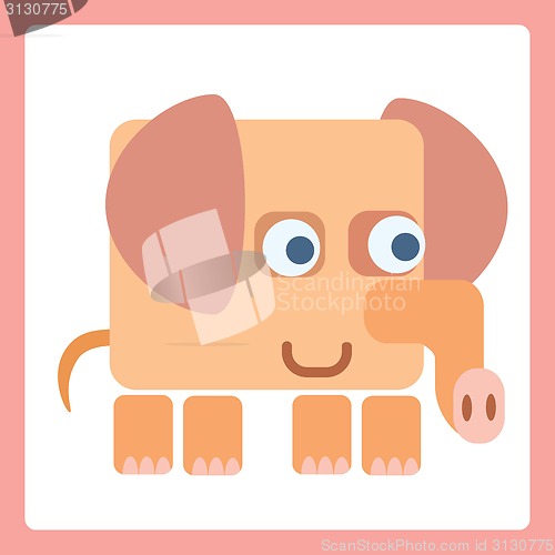 Image of Elephant stylized icon symbol