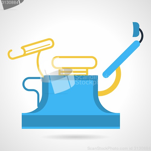 Image of Flat color vector icon for gynecology equipment