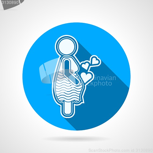 Image of Maternity round vector icon