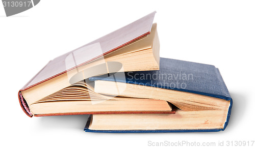 Image of Two old books nested