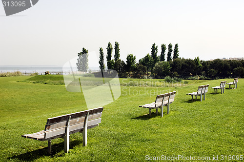 Image of Row of benches