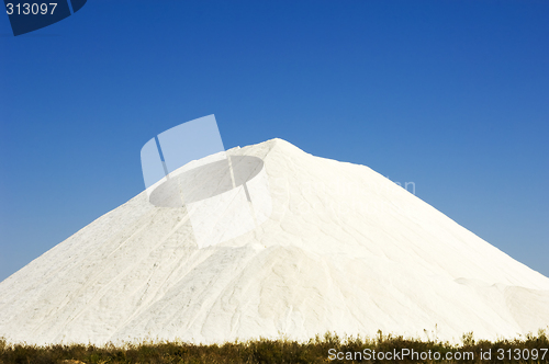 Image of Heap of sea salt in a marsh