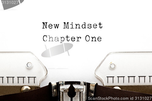 Image of New Mindset Chapter One Typewriter