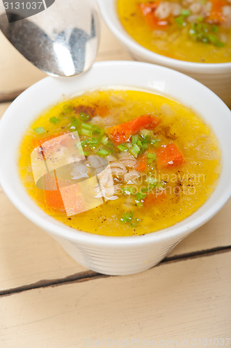 Image of Syrian barley broth soup Aleppo style