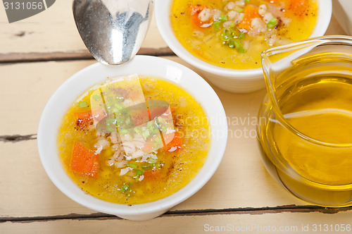 Image of Syrian barley broth soup Aleppo style