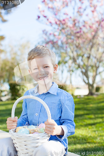 Image of boy at easter time