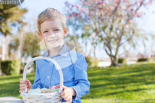 Image of boy at easter time