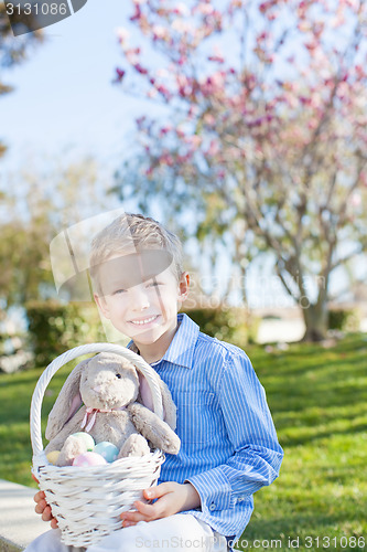 Image of boy at easter time