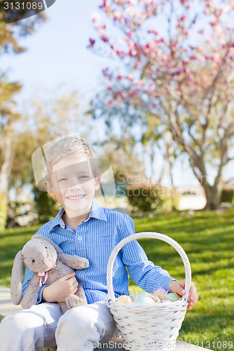 Image of boy at easter time