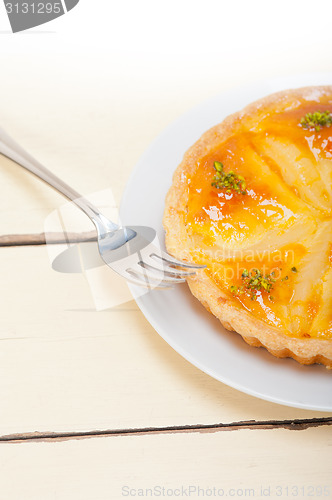 Image of fresh pears pie dessert cake 