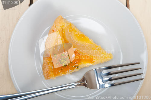 Image of fresh pears pie dessert cake 