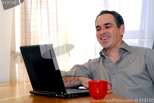 Image of Man with laptop