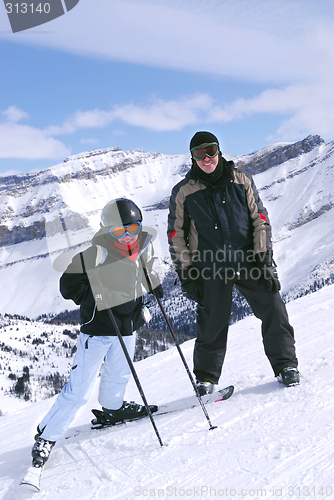 Image of Skiing in mountains