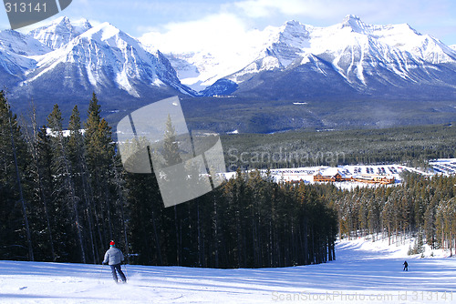 Image of Skiing in mountains