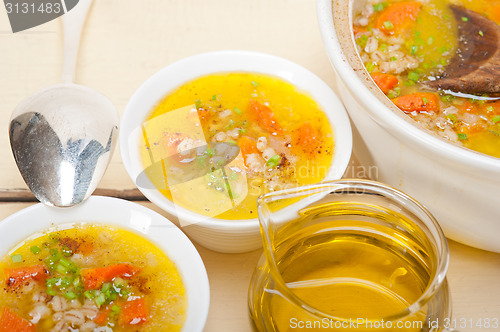 Image of Syrian barley broth soup Aleppo style