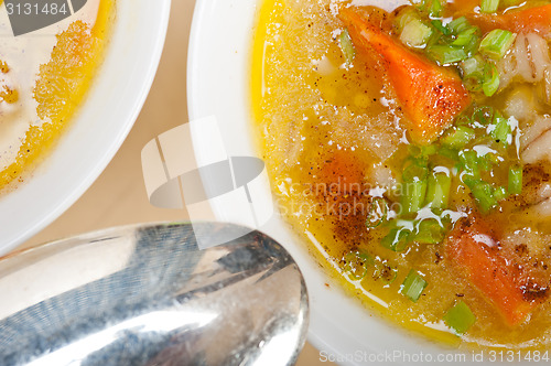 Image of Syrian barley broth soup Aleppo style
