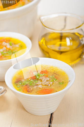 Image of Syrian barley broth soup Aleppo style