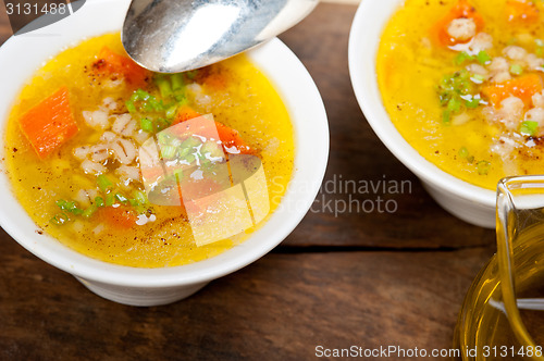 Image of Syrian barley broth soup Aleppo style