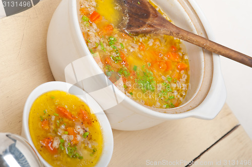 Image of Syrian barley broth soup Aleppo style