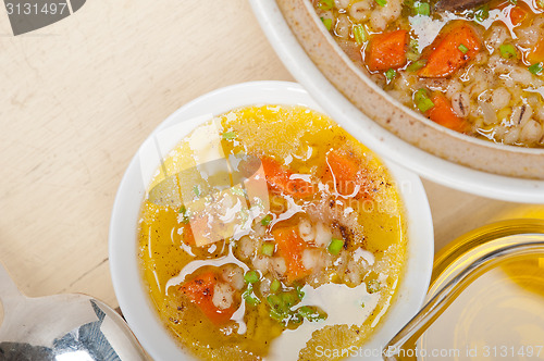 Image of Syrian barley broth soup Aleppo style