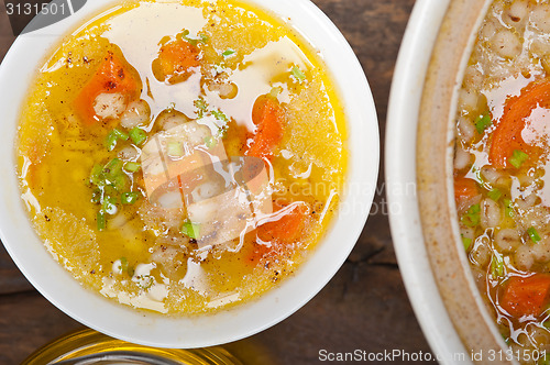 Image of Syrian barley broth soup Aleppo style