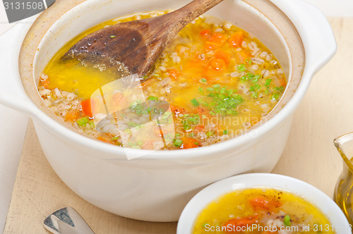 Image of Syrian barley broth soup Aleppo style