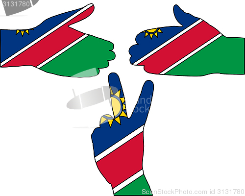 Image of Namibia hand signal