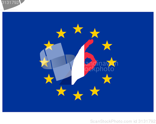 Image of French finger signal in Europe