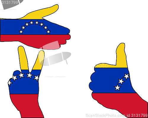 Image of Venezuela hand signal