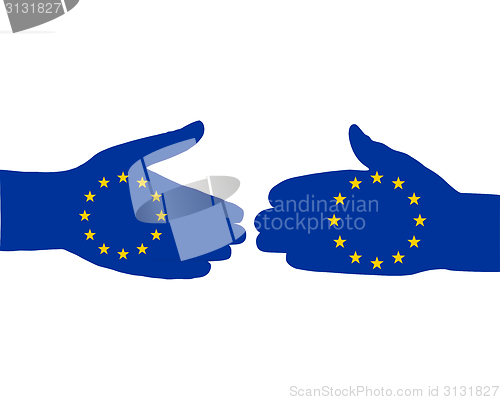 Image of European handshake