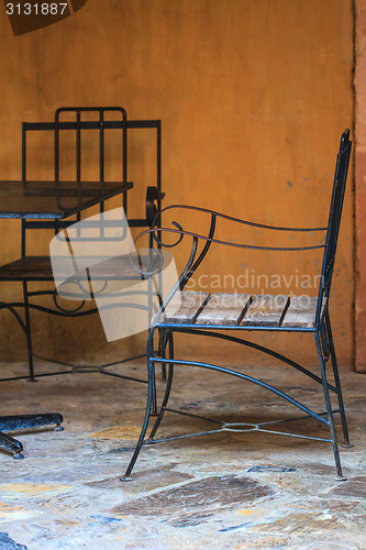 Image of Coffee table in the garden