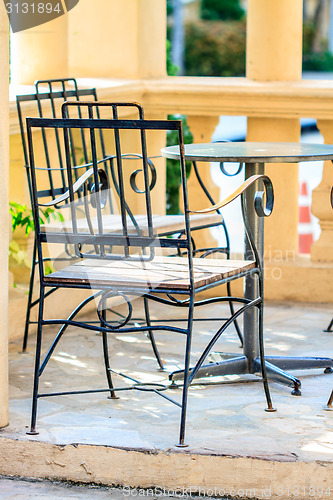 Image of Coffee table in the garden