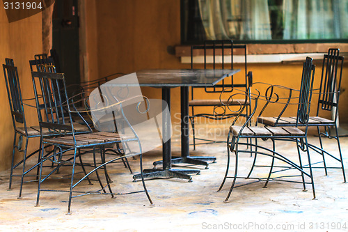 Image of Coffee table in the garden