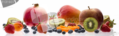 Image of Wide Selection Of Fruit Isolated On White