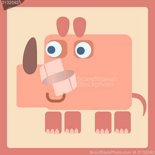 Image of Rhino stylized cartoon icon