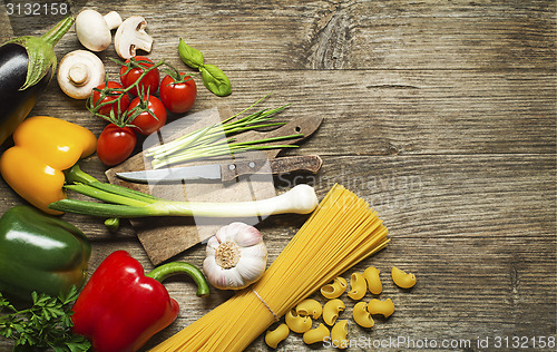 Image of Pasta ingredients