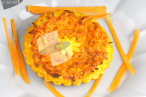 Image of Mini vegetarian quiche with carrots