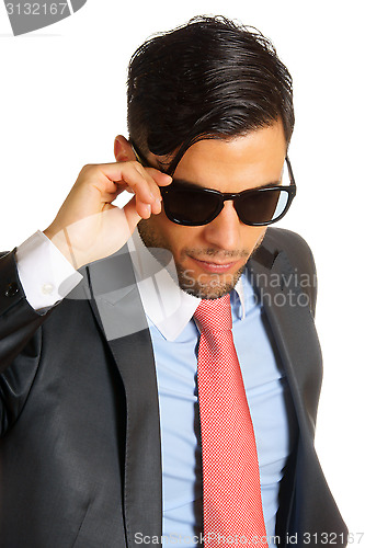 Image of Businessman with sunglasses