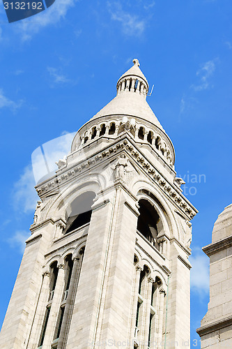Image of Belltower of Basilique du Sacre-Coeur in Paris, France