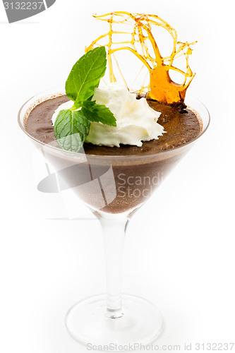 Image of Chocolate mousse in a martini glass