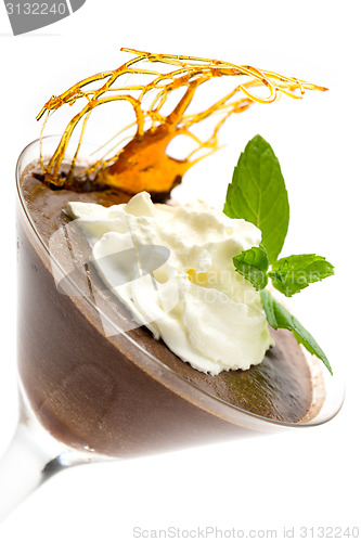 Image of Chocolate mousse glass tipped