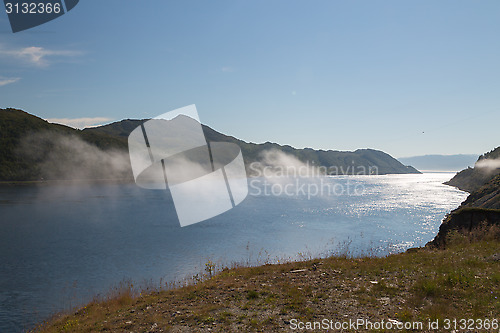 Image of view over fjord in northern norway