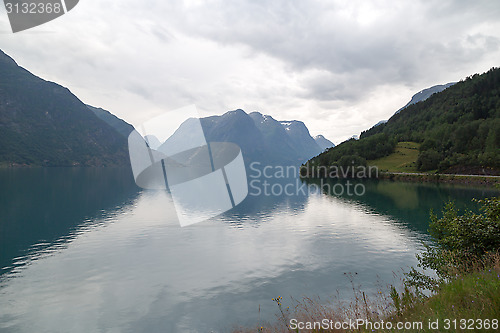 Image of View over fjord