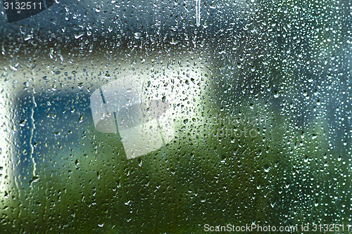 Image of Rain behind a window